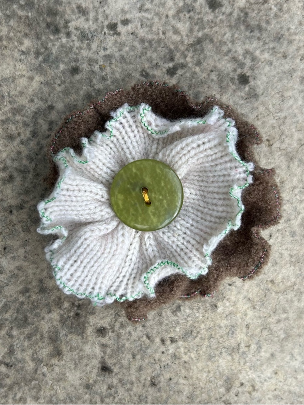 Vintage Cashmere Floral Brooch